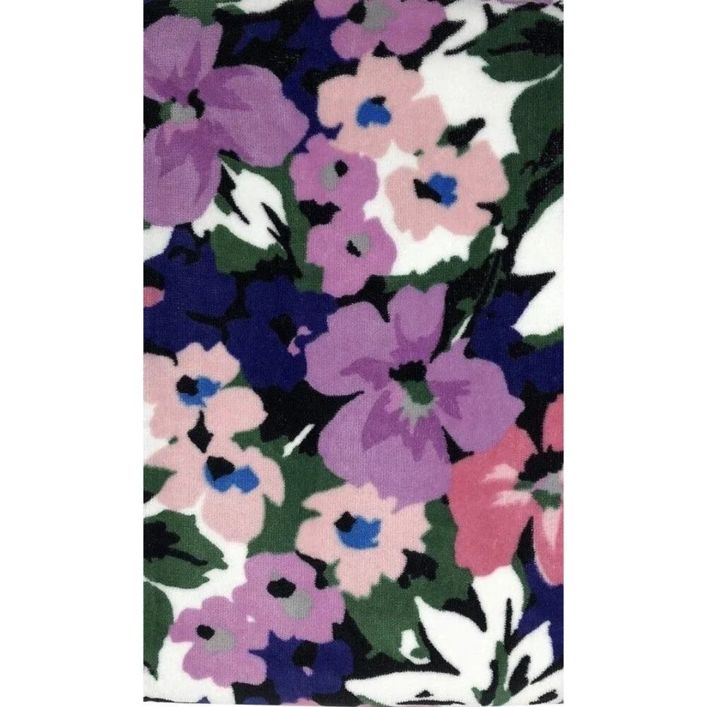 Vera Bradley Beach Towel Floral Garden Print NEW WITH TAGS Oversized